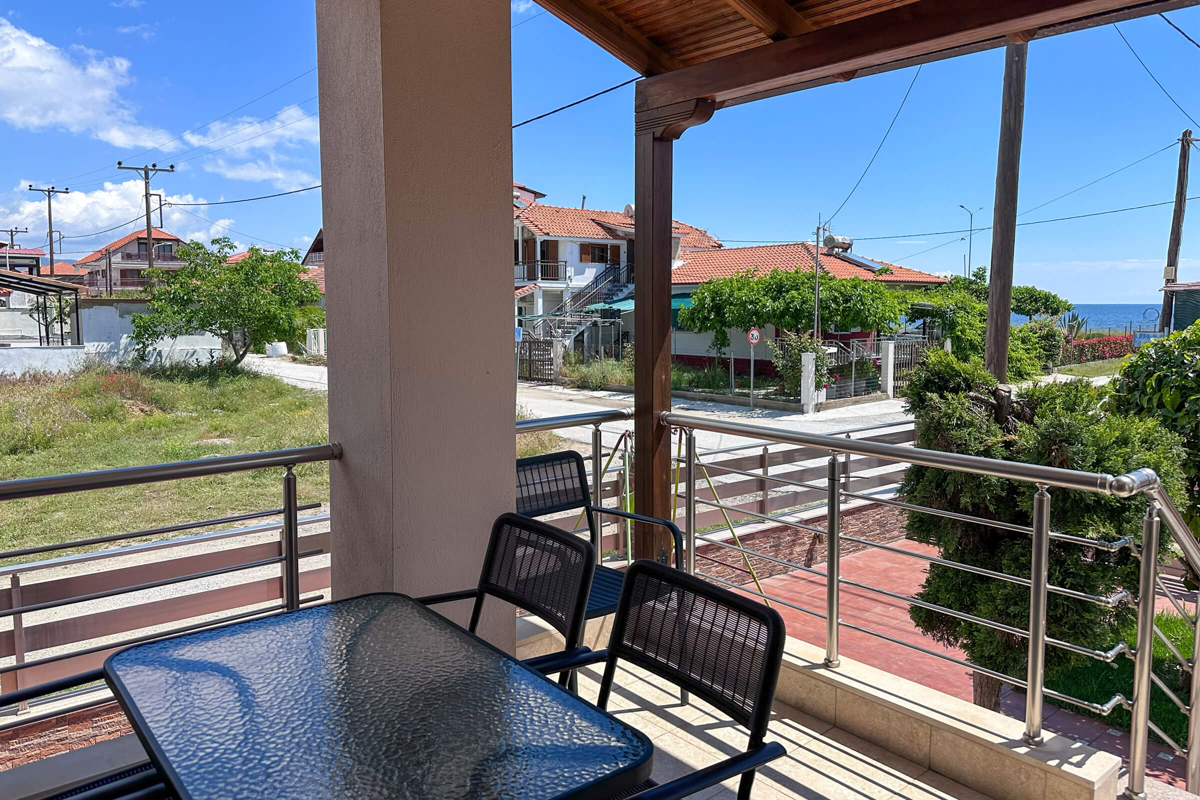 Amalia Lux Villas | No 1 | Nea Vrasna | Sea View Balcony