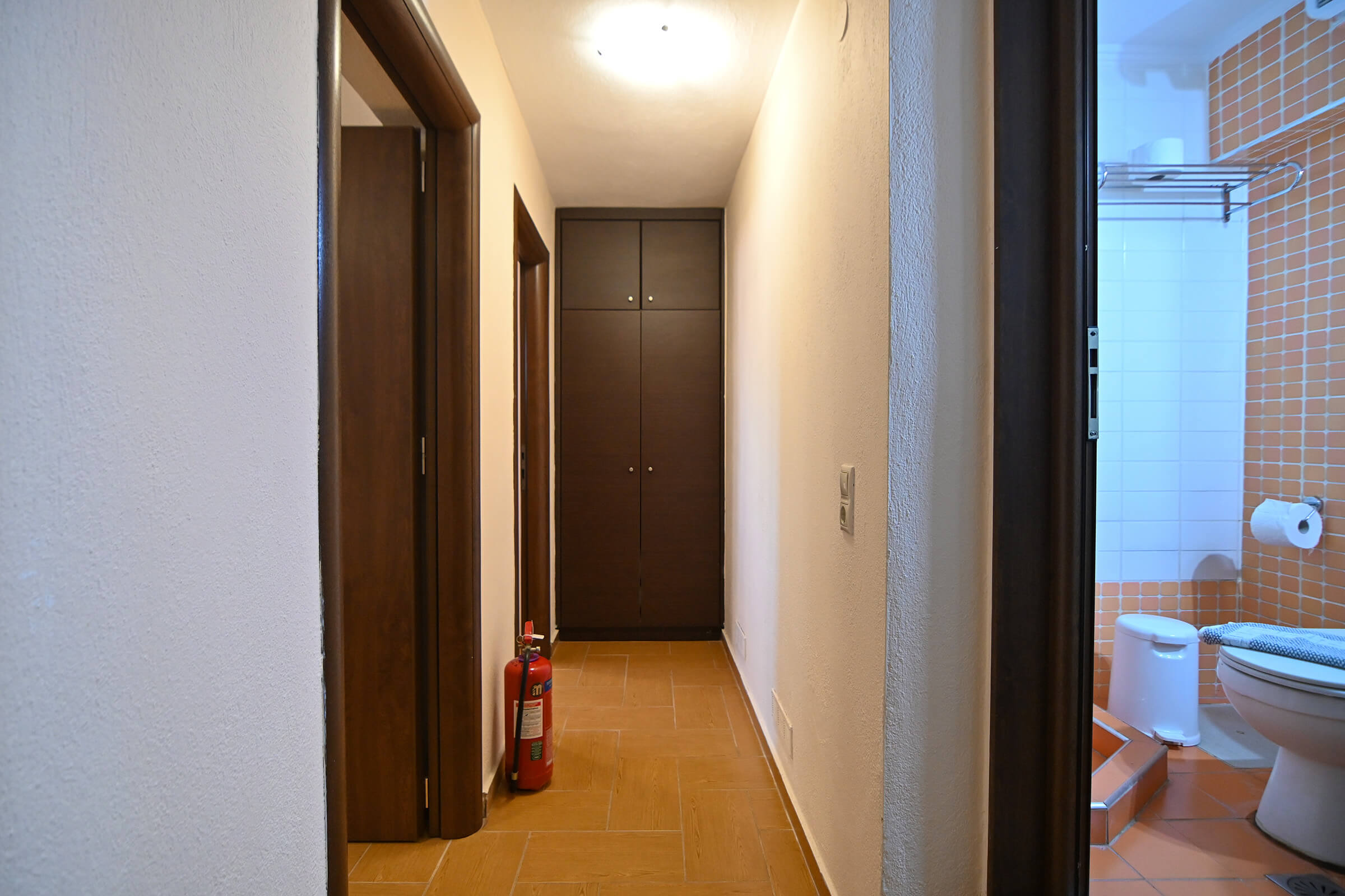 Amalia Lux Villas | Bedrooms and bathroom on the basement | Nea Vrasna | Private Villa for up to 8 persons with Sea View, Garden & Barbecue