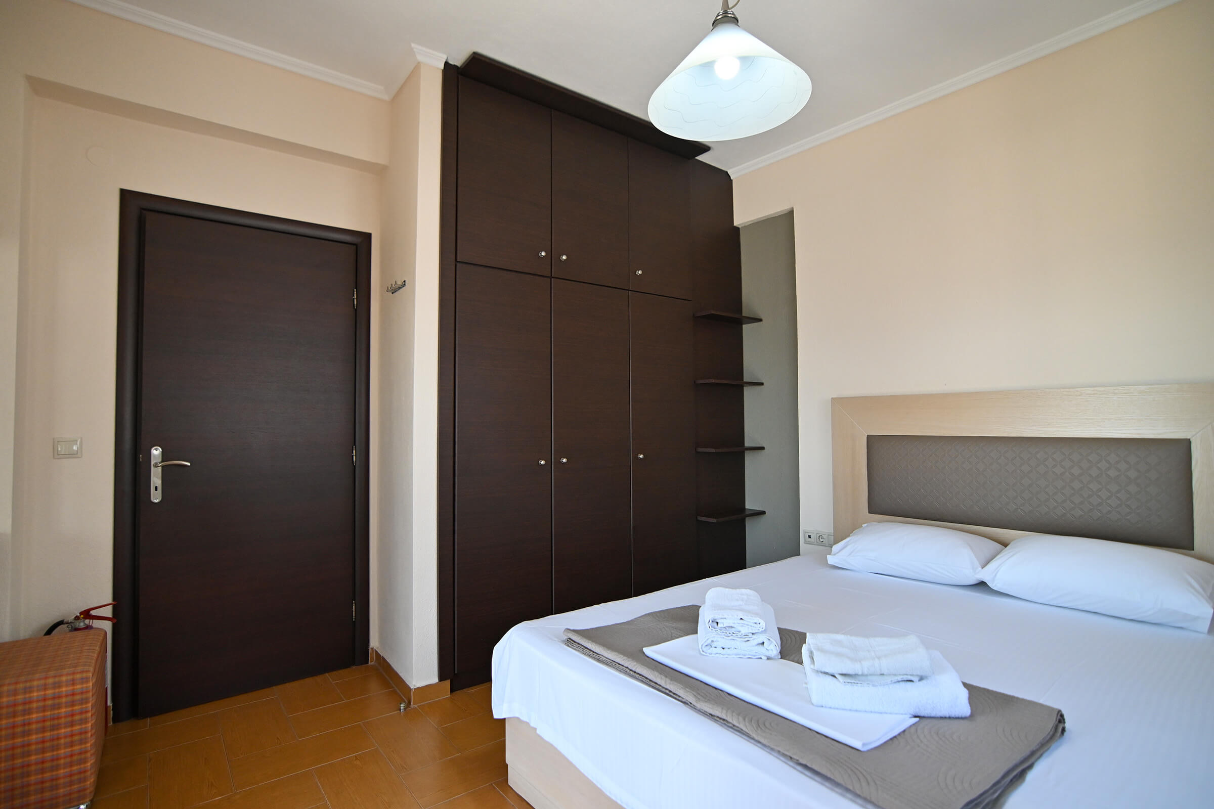 Amalia Lux Villas | Bedroom on the second floor | Nea Vrasna | Private Villa for up to 8 persons with Sea View, Garden & Barbecue