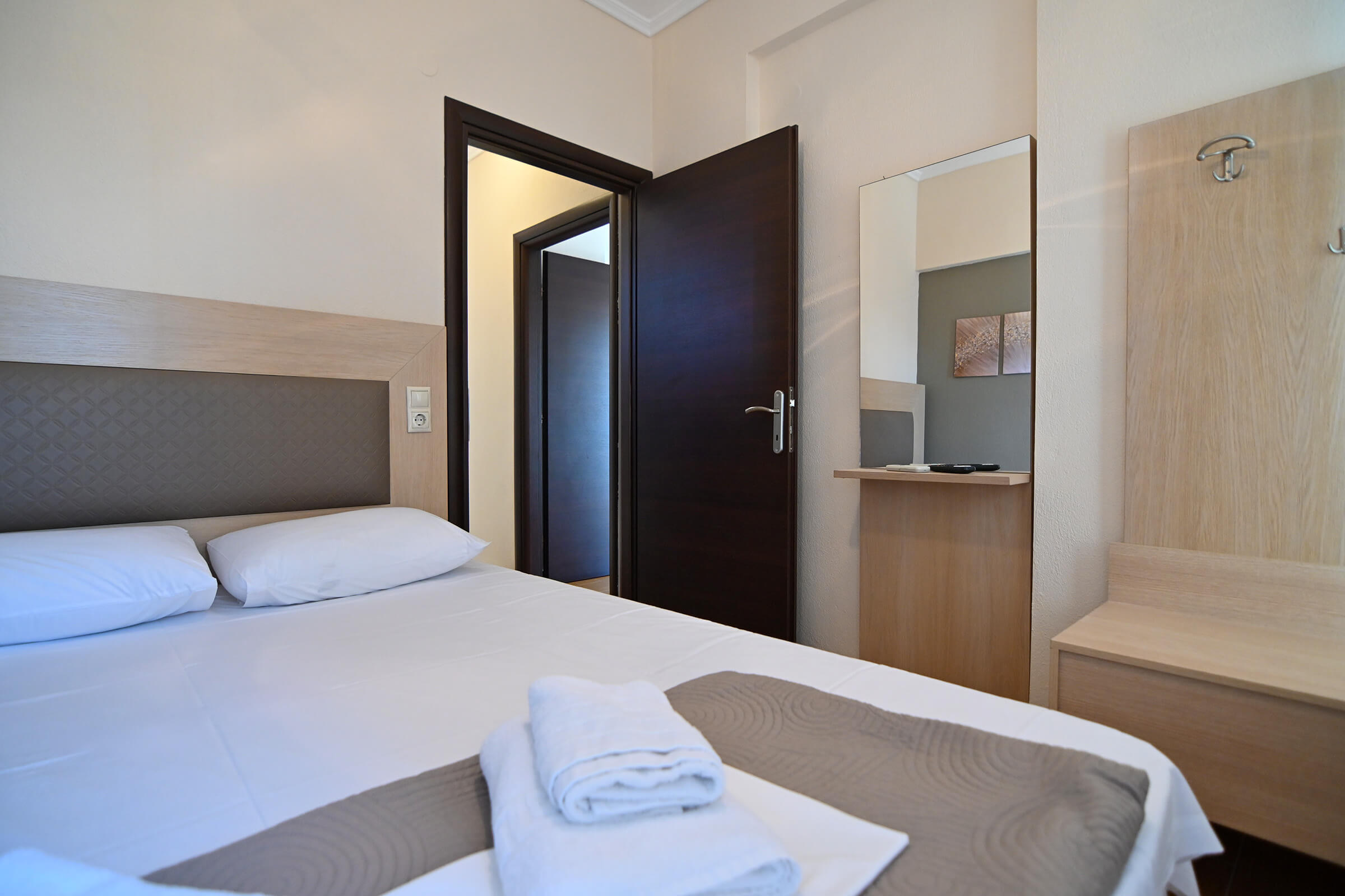 Amalia Lux Villas | Bedroom on the second floor | Nea Vrasna | Private Villa for up to 8 persons with Sea View, Garden & Barbecue
