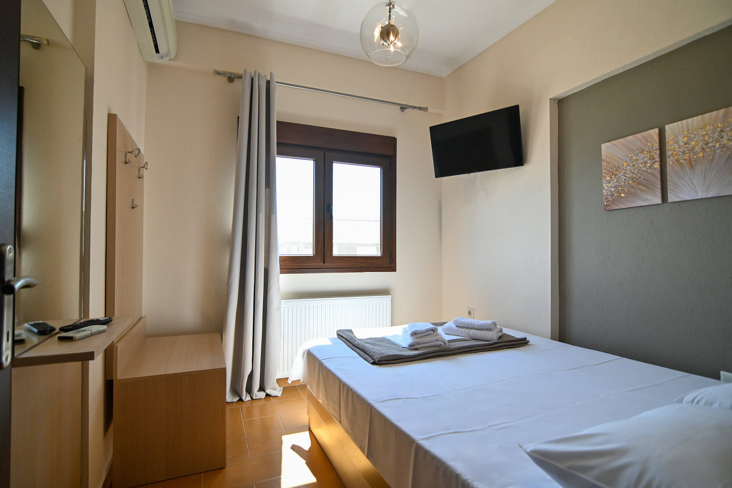 Amalia Lux Villas | Bedroom on the second floor | Nea Vrasna | Private Villa for up to 8 persons with Sea View, Garden & Barbecue