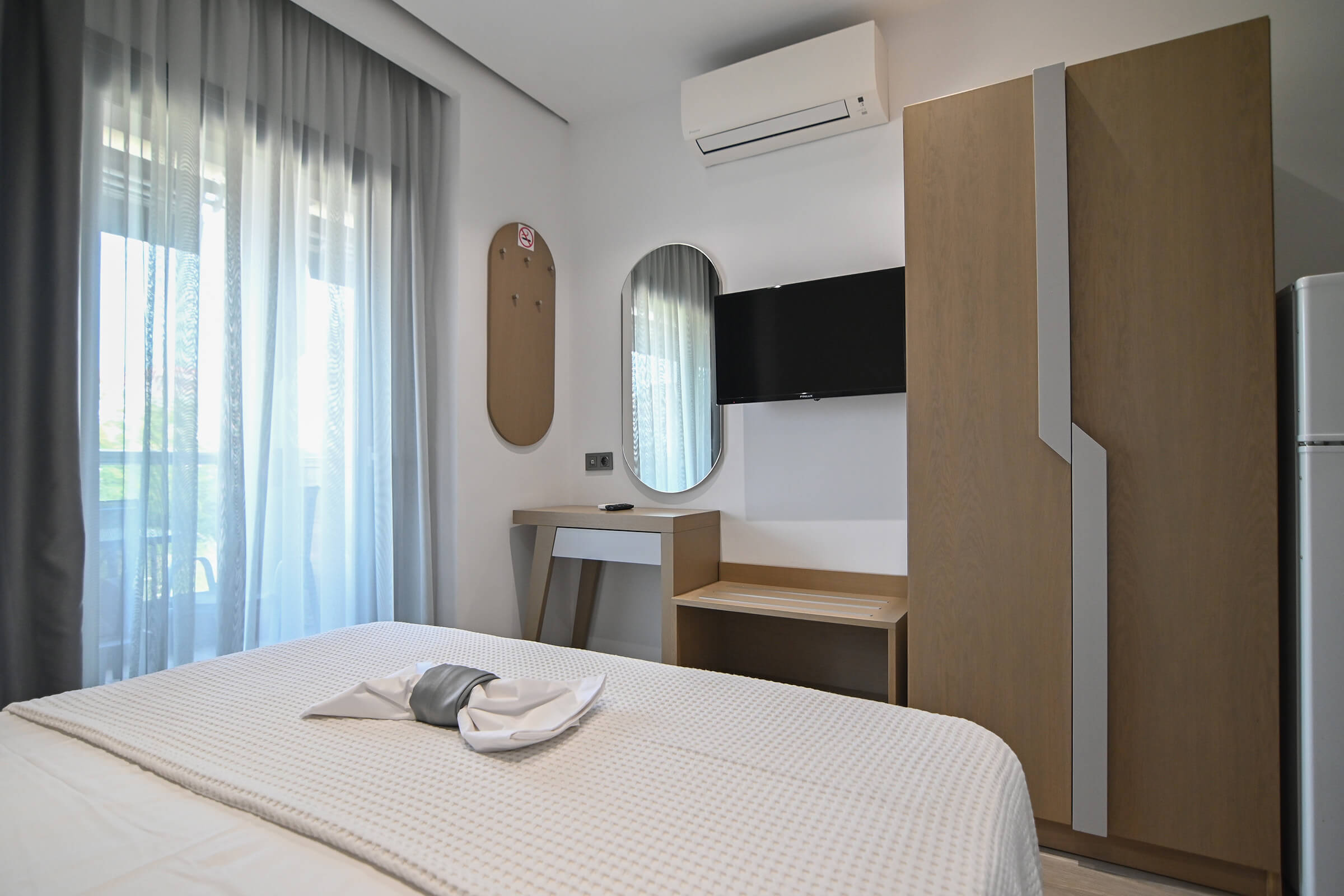Double Room with Mountain View | Amalia Rooms Sea View | Nea Vrasna