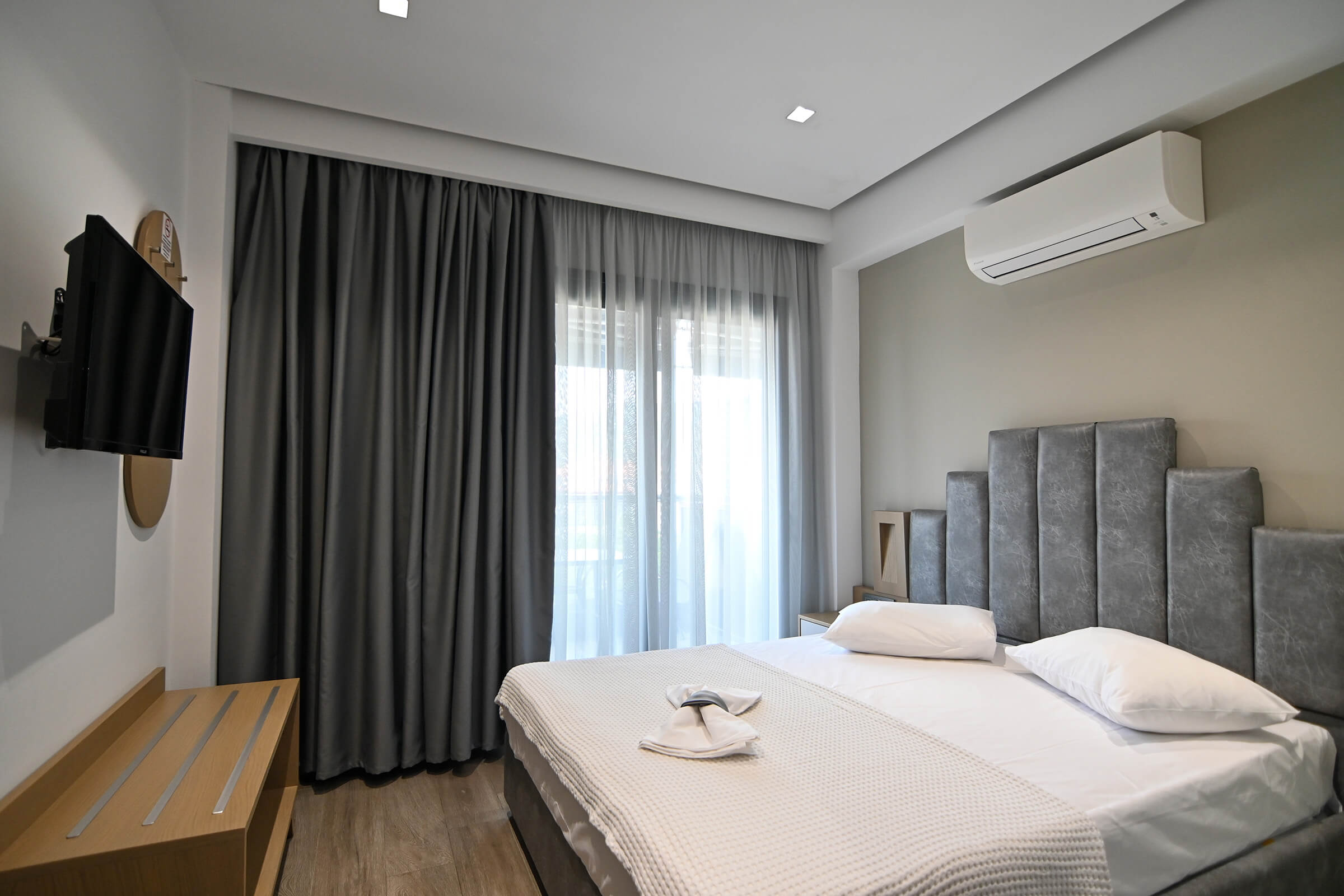 Double Room with Mountain View | Amalia Rooms Sea View | Nea Vrasna