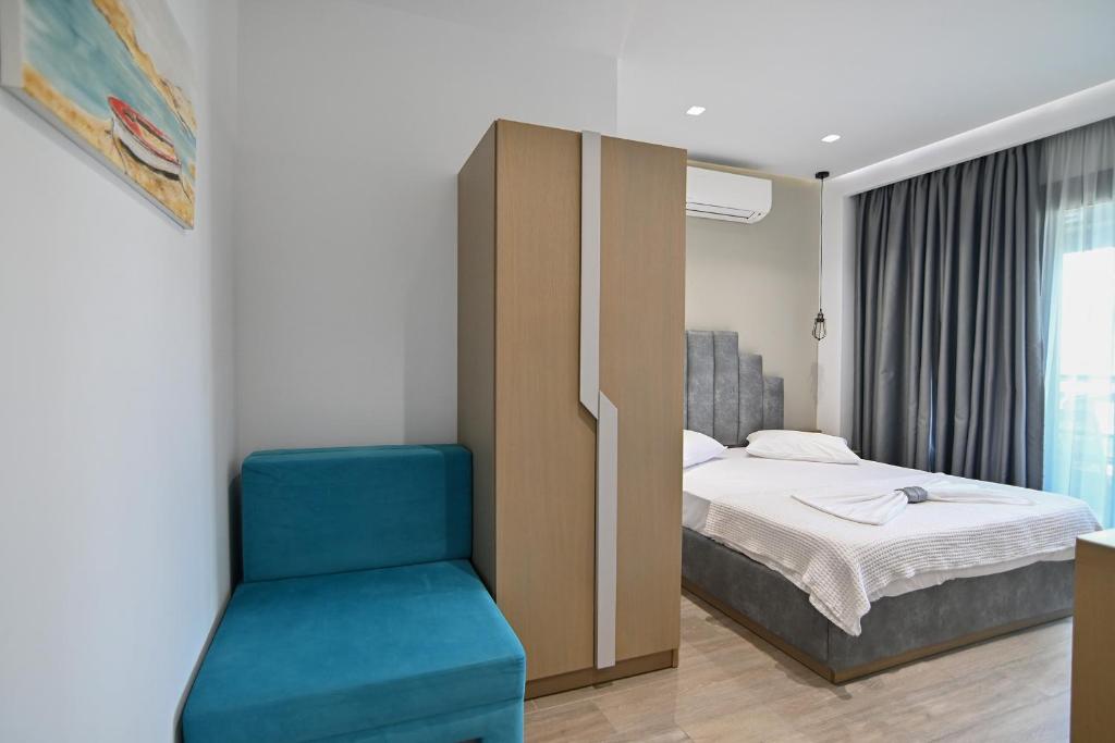 Double Room with Mountain View | Amalia Rooms Sea View | Nea Vrasna