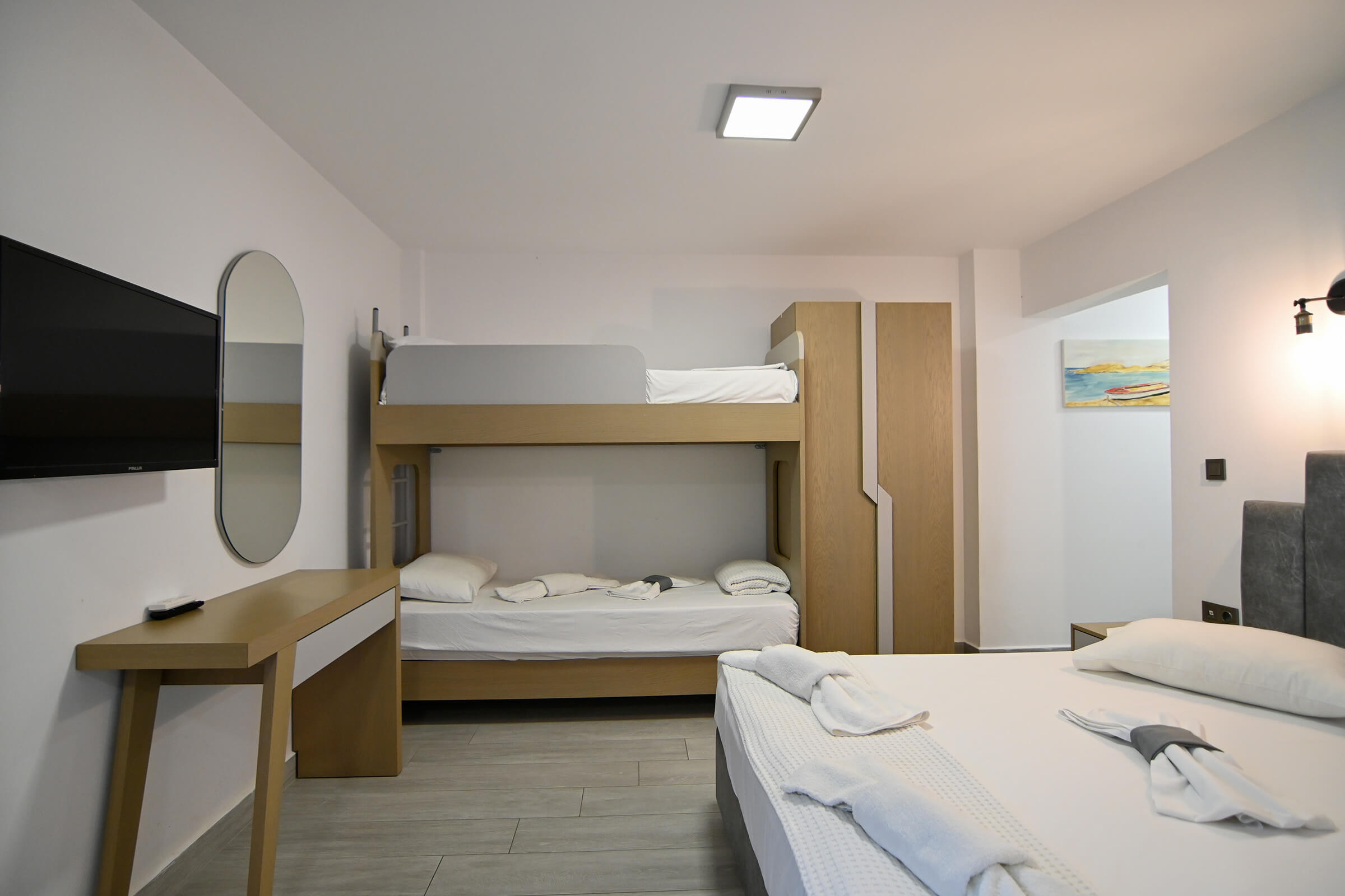 Economy Quadruble Room | Amalia Rooms Sea View | Nea Vrasna