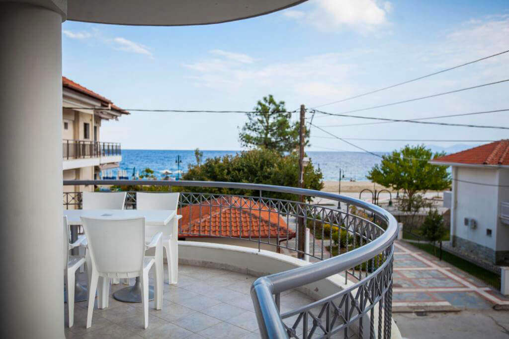 Family Room With Sea View | Villa Amalia Sun Beach | Nea Vrasna