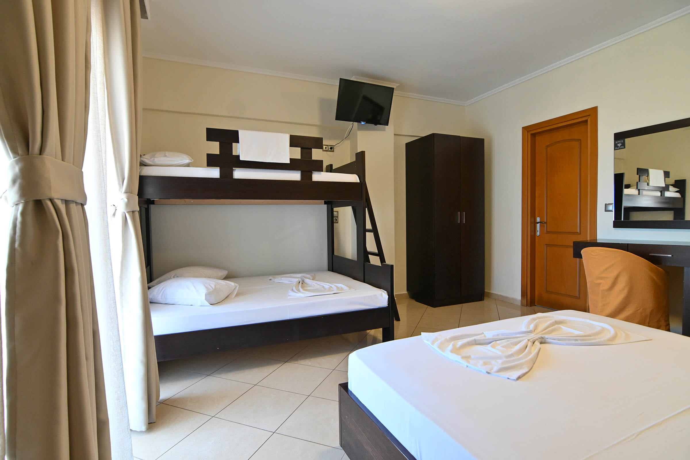 Family Room With Sea View | Villa Amalia Sun Beach | Nea Vrasna