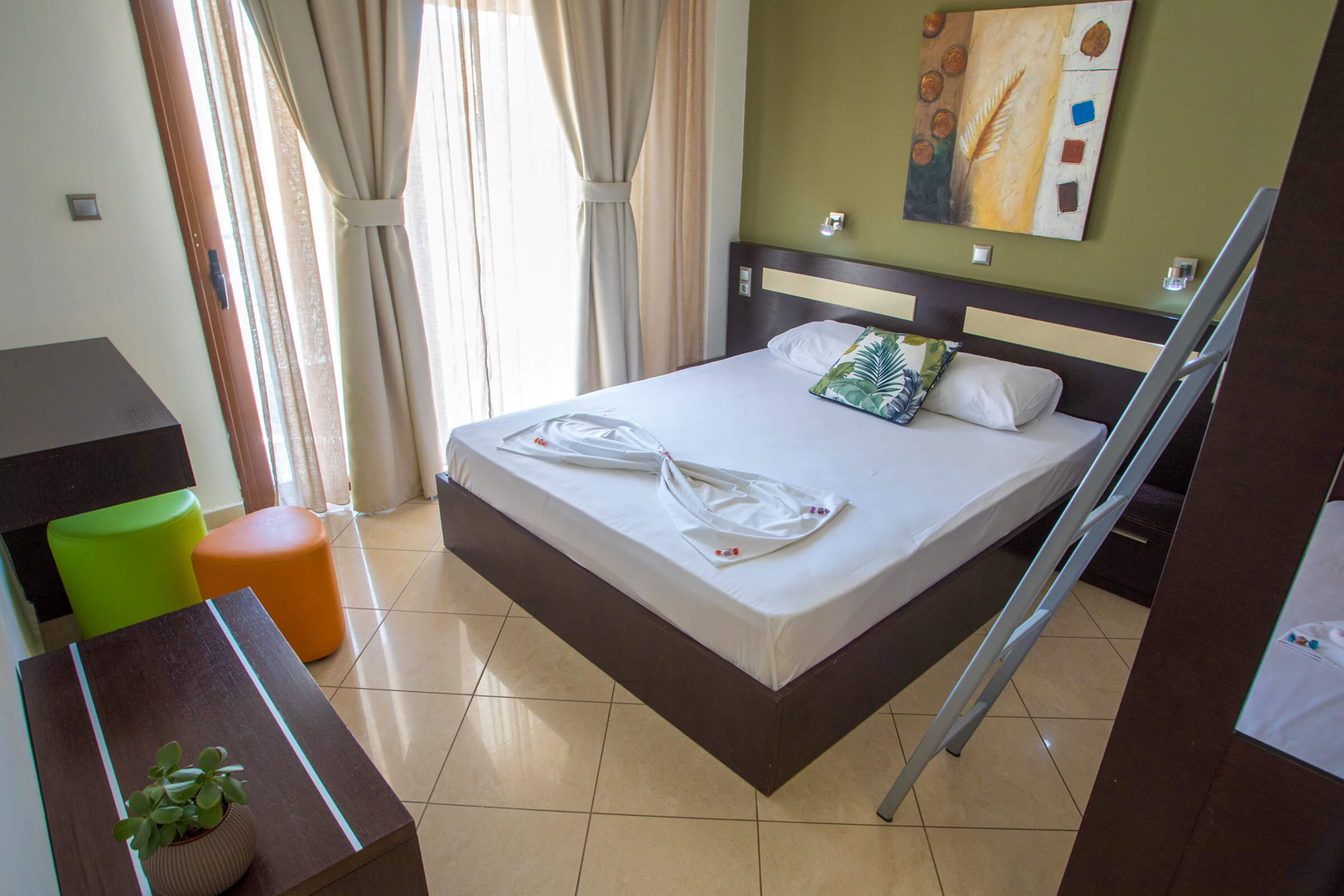 Family Room with Side Sea View | Villa Amalia Sun Beach | Nea Vrasna
